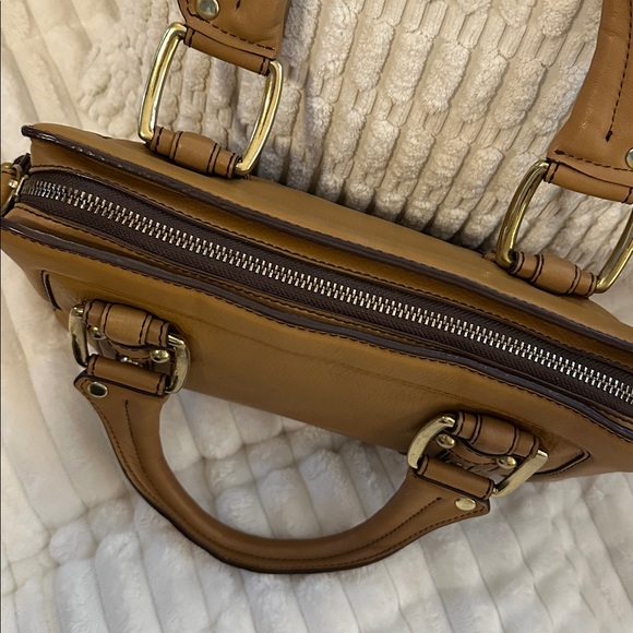 Vintage Banana Republic Camel Leather Satchel | Style 546453 | 2008 | - Picture 12 of 16